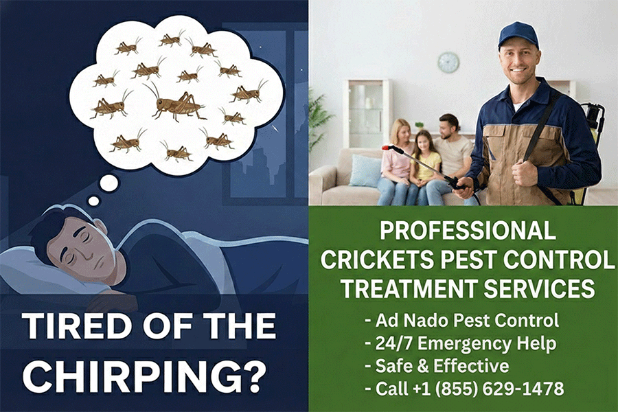 Crickets Pest Control Treatment Services