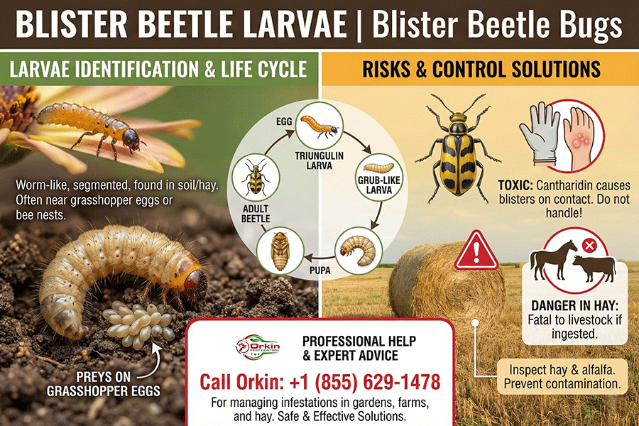 Blister Beetle Larvae