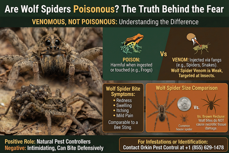 Are Wolf Spiders Poisonous?