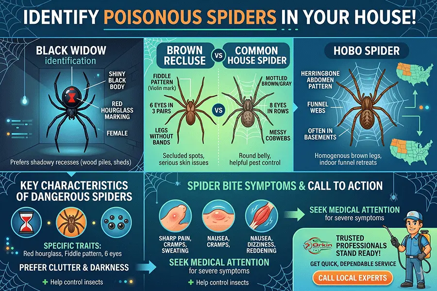 spiders in your house