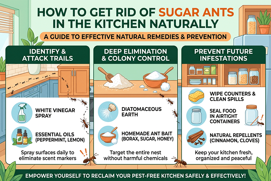 sugar ants in the kitchen